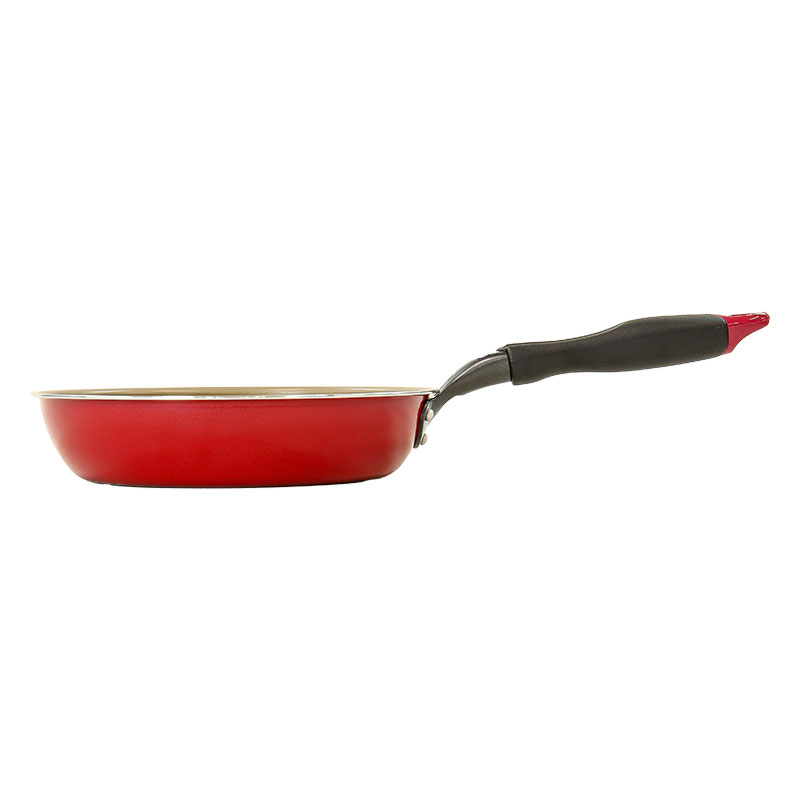 evercook(エバークック)ガス・IH対応 フライパン 24cm レッド EIFP24RD3