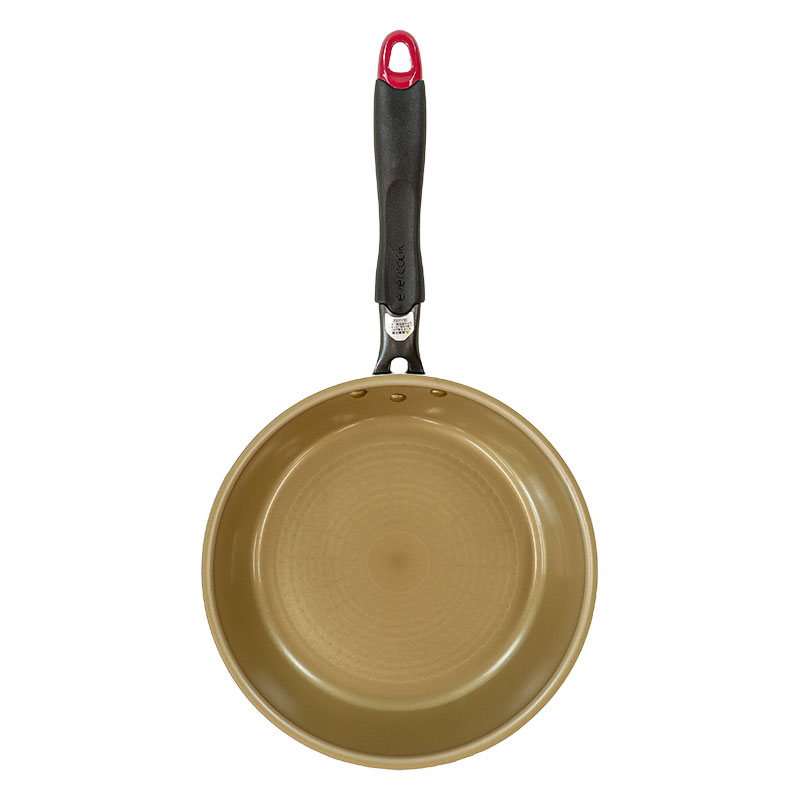 evercook(エバークック)ガス・IH対応 フライパン 24cm レッド EIFP24RD3