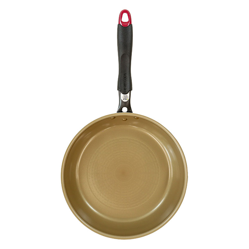 evercook(エバークック)ガス・IH対応 フライパン 26cm レッド EIFP26RD3
