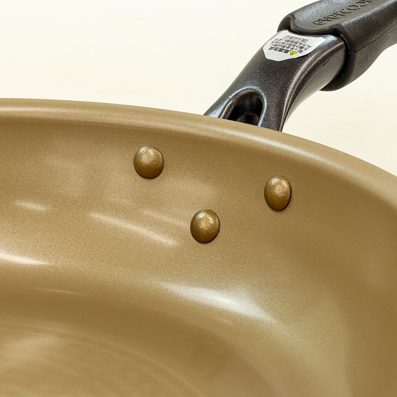 evercook(エバークック)ガス・IH対応 フライパン 26cm レッド EIFP26RD3