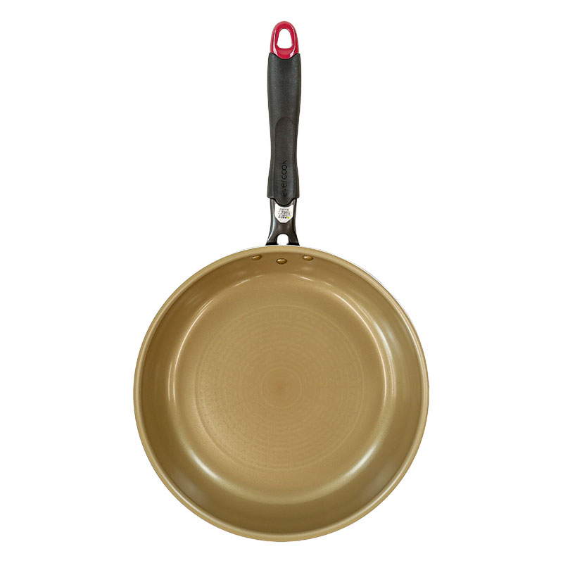evercook(エバークック)ガス・IH対応 フライパン 28cm レッド EIFP28RD3