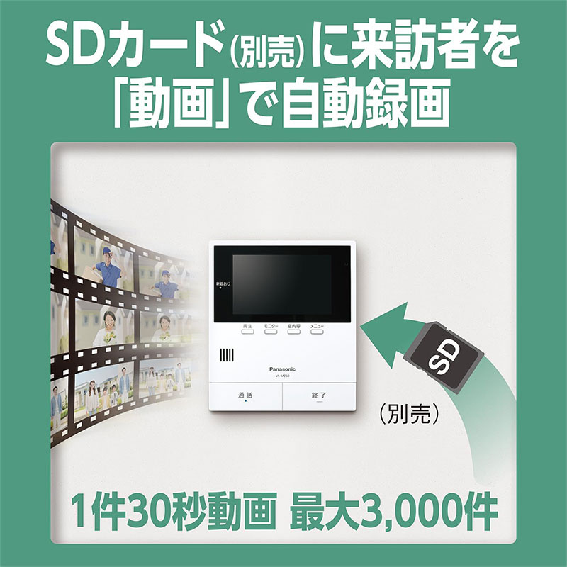 テレビドアホン 2-2タイプ(電源コード式) VL-B50AF