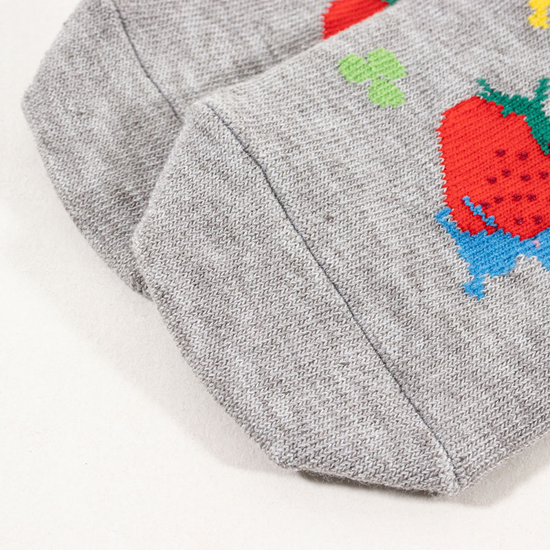 キッズ スニーカー丈ソックス ピクミン グレー 15-20cm