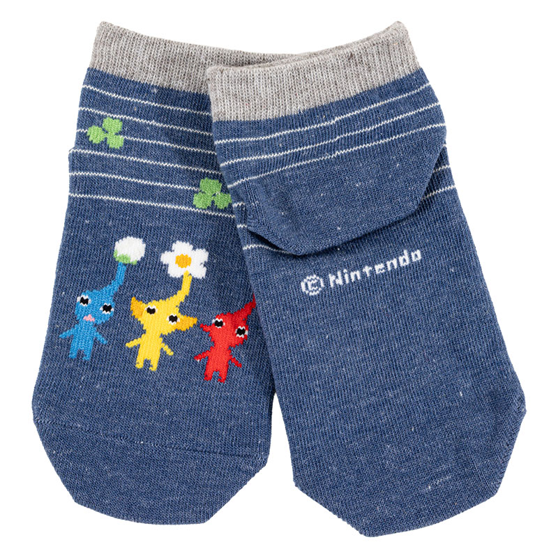 キッズ スニーカー丈ソックス ピクミン ネイビー 15-20cm