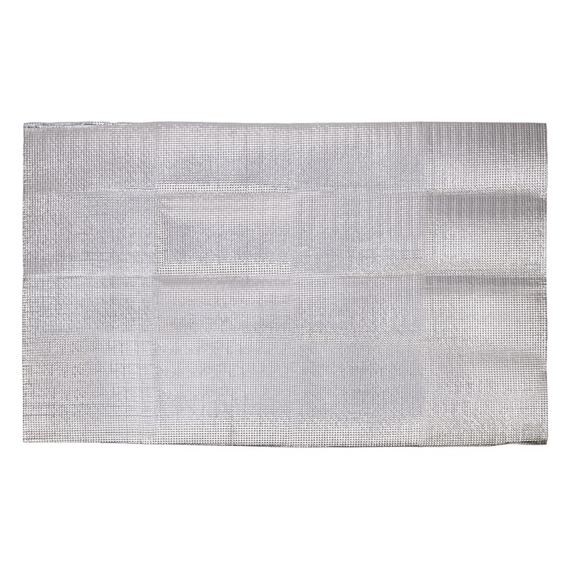 クッションレジャーシート 1人用 90×60cm クリームイエロー×マルチボーダー
