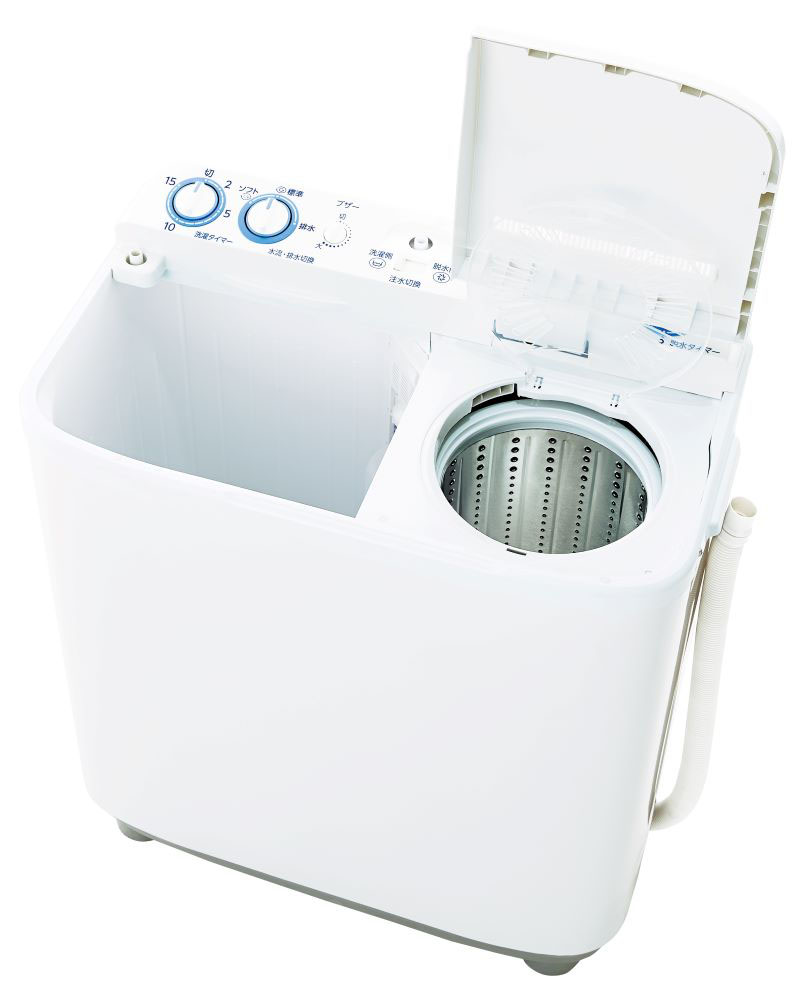 5kg 2槽式洗濯機 AQW-N501(W)