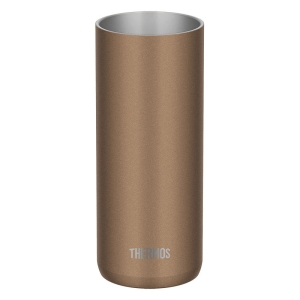 【お取り寄せ商品】真空断熱タンブラー 保温・保冷 420ml ブラウンゴールド JDW-420C・BWG