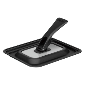 【お取り寄せ商品】折りたたみスタンド式玉子焼きフライパンフタ KLI-001 ブラック