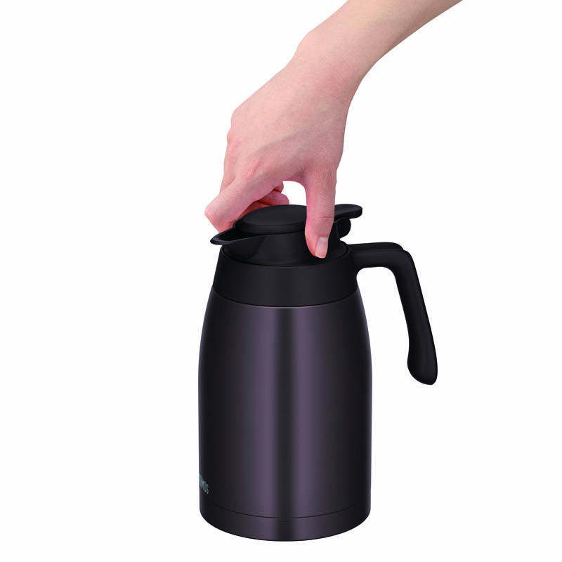 ステンレスポット 1.5L 保温・保冷 ブラウン