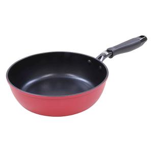 お手入れカンタン フッ素加工フライパン深型 22cm ガス・IH対応