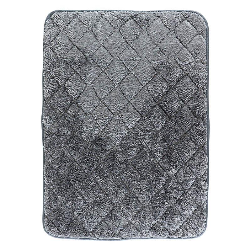 ペット用フランネルマット約45×60cm グレー