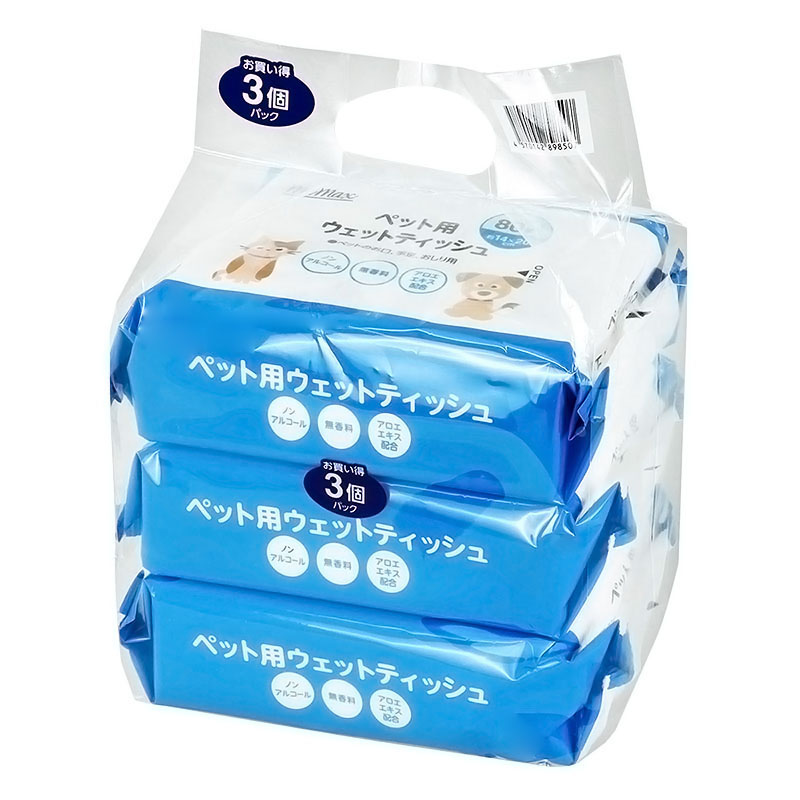 ペットウェットティッシュ 3P