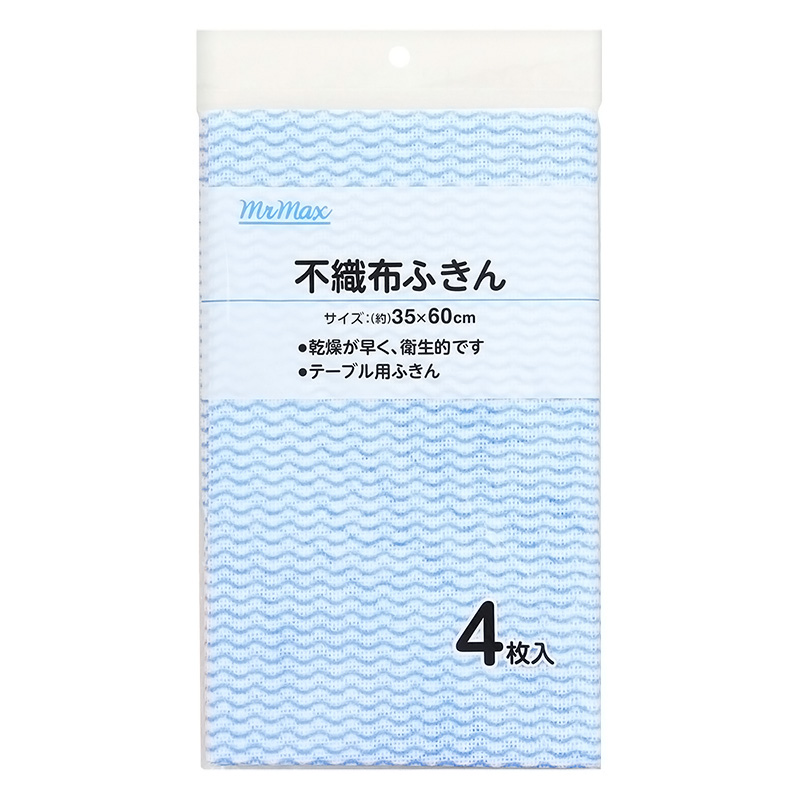 不織布ふきん 4枚入