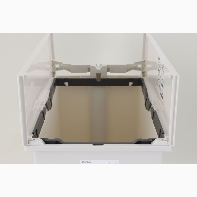 棚下で使えるペダルダストボックス 35L グレー