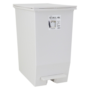 棚下で使えるペダルダストボックス 45L グレー