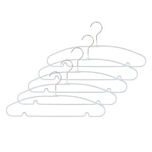 すべりにくい衣類ハンガー 5本組