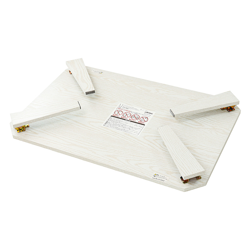 おりたたみローテーブル 90×60cm ホワイト4421-003(WH)
