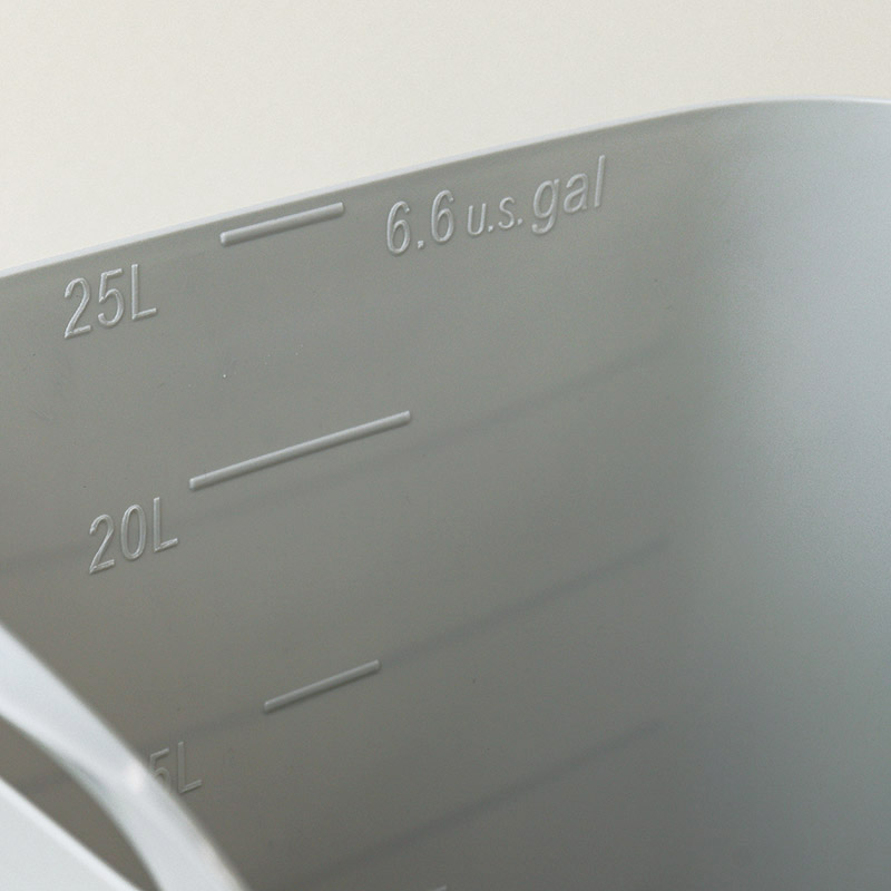 やわらかバスケット 25L グレー