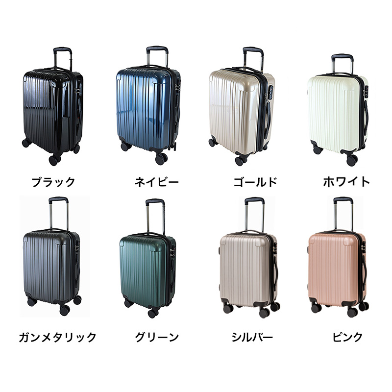 【お取り寄せ商品】機内持込可 Wキャスター 拡張キャリーケース46 FAC24V-46