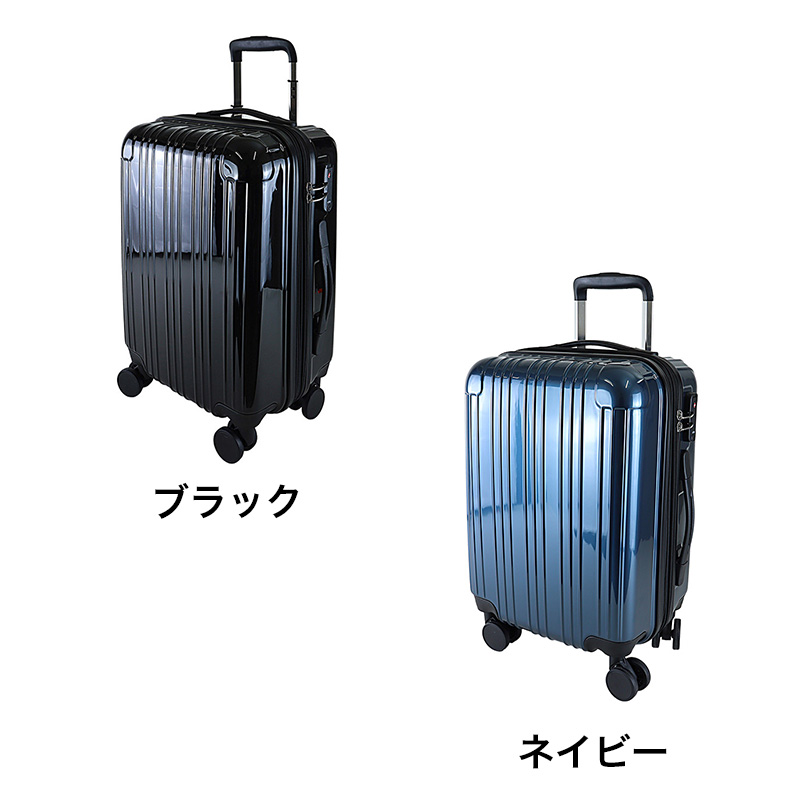 【お取り寄せ商品】機内持込可 Wキャスター 拡張キャリーケース46 FAC24V-46