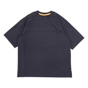 メンズ ドットメッシュ半袖Tシャツ チャコール M