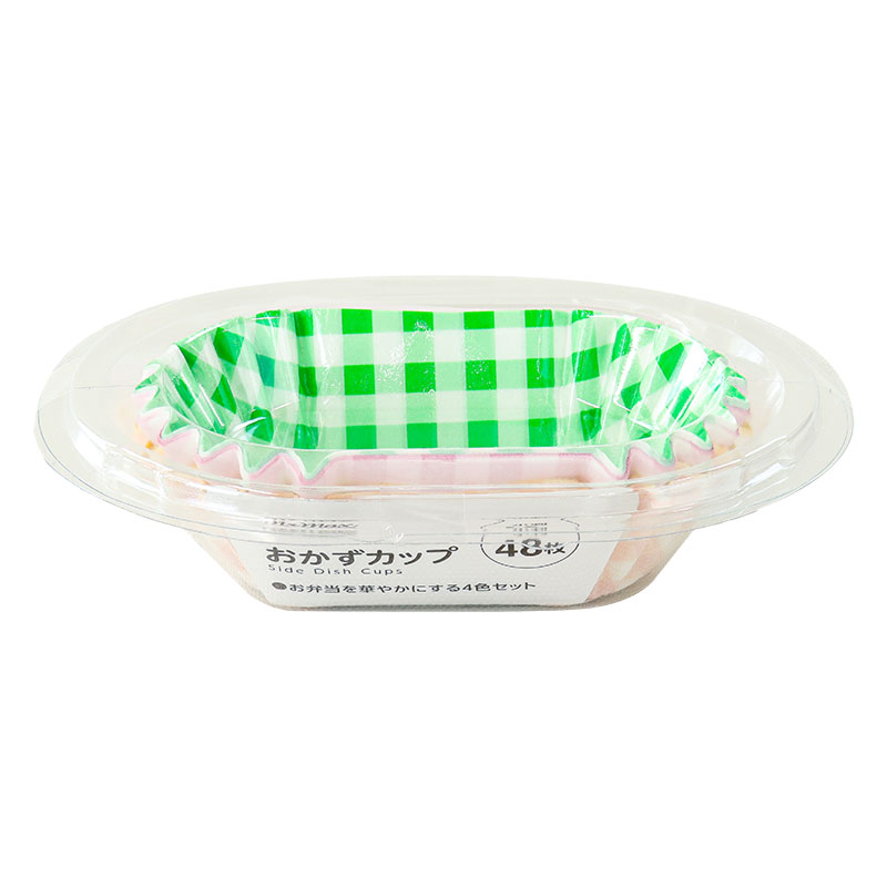 おかずカップ 小判型 48枚入