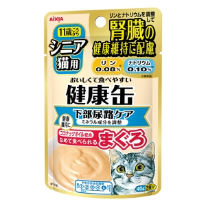健康缶パウチ シニア猫用 下部尿路ケア まぐろ 40g