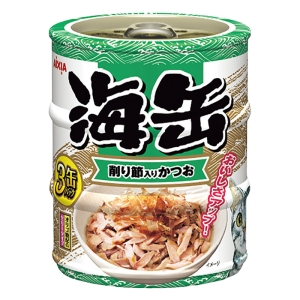 海缶ミニ3P 削り節入りかつお 180g(60g×3缶)
