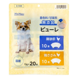 全犬種用鶏ささみ&鶏砂肝ピューレ 13g×20本