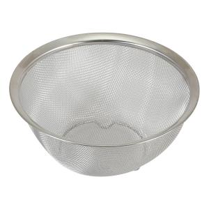 ステンレス製 ボウル型ザル 18cm 足付(LD-381)