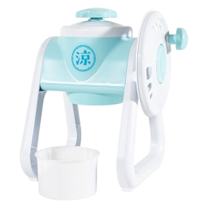 涼家 手動 かき氷器 シャリっとふわっとタイプ 製氷カップ付 ブルー