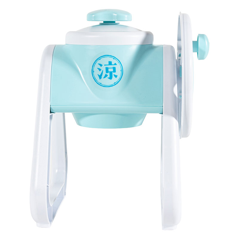 涼家 手動 かき氷器 シャリっとふわっとタイプ 製氷カップ付 ブルー