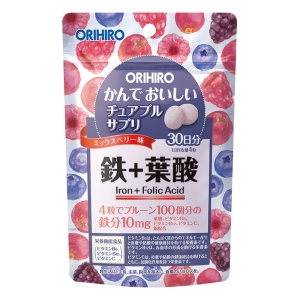 かんでおいしいチュアブルサプリ 鉄＋葉酸 120粒
