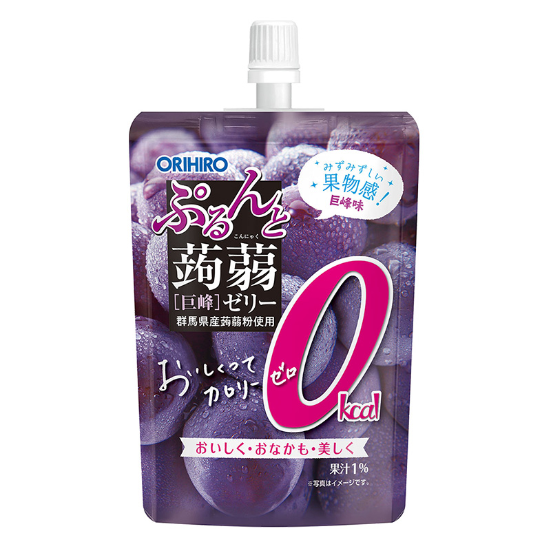 ぷるんと蒟蒻ゼリー スタンディング 130g カロリーゼロ巨峰