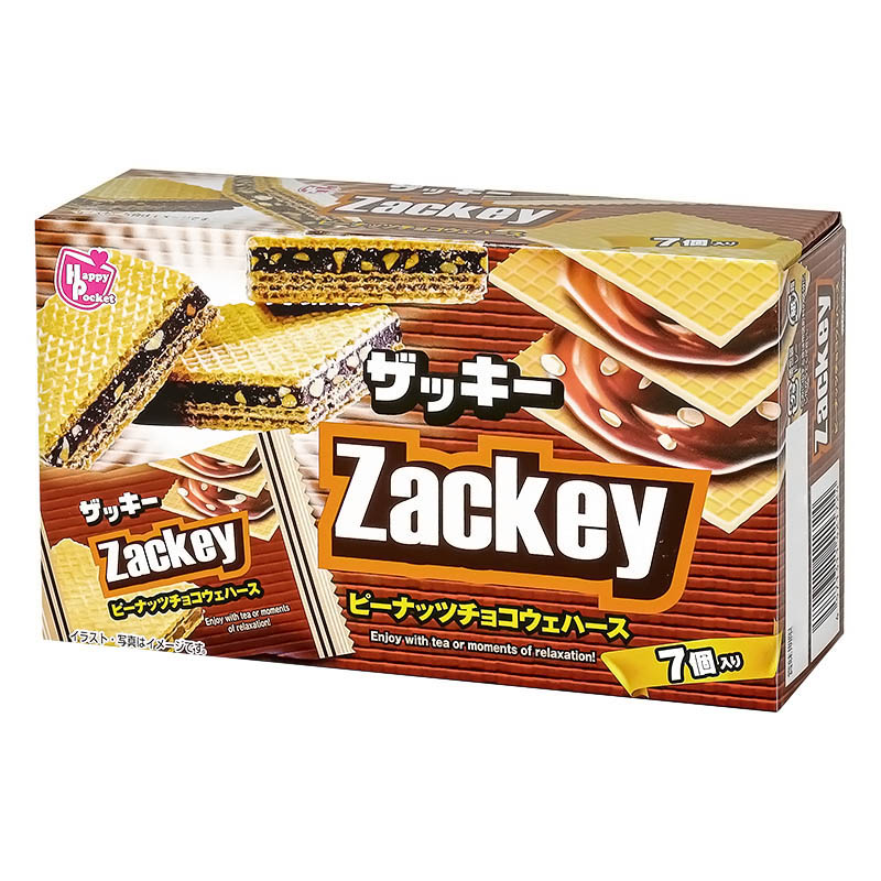 ザッキー ピーナツチョコウェハース 7個入