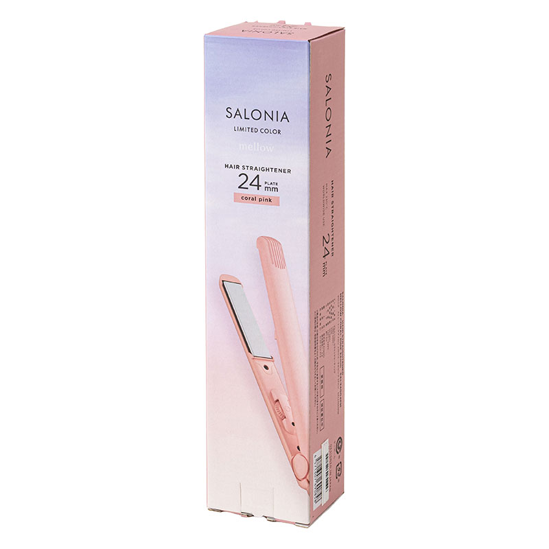 ストレートヘアアイロン 24mm コーラルピンク SAL24004-PM
