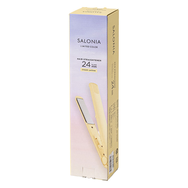 ストレートヘアアイロン 24mm クリームイエロー SAL24004-MY