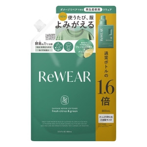 リウェア 再生柔軟剤 フレッシュシトラス＆グリーン 詰替用 800ml