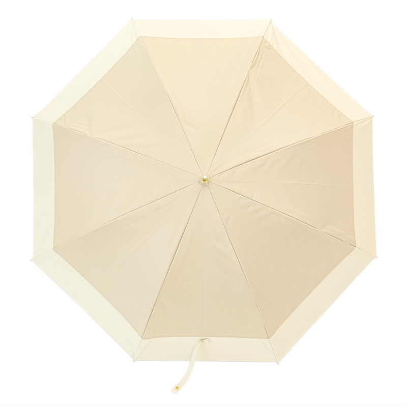 晴雨兼用バイカラー長傘 58cm ベージュ