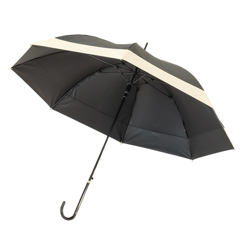 晴雨兼用バイカラー長傘 58cm ベージュ
