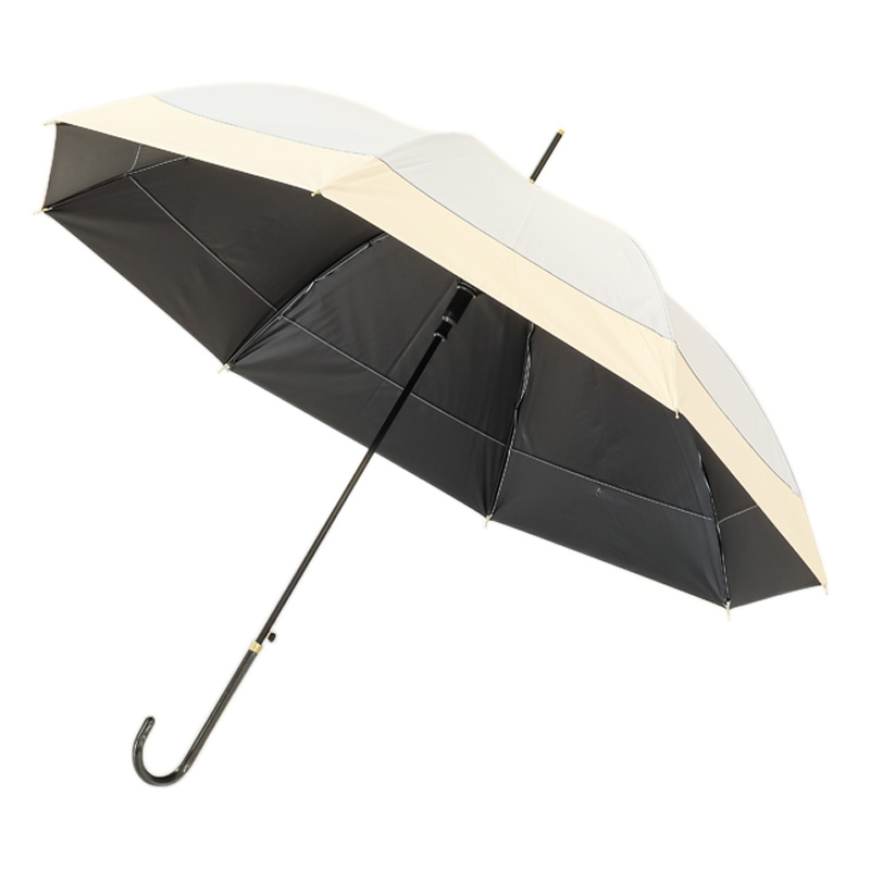 晴雨兼用バイカラー長傘 58cm サックス