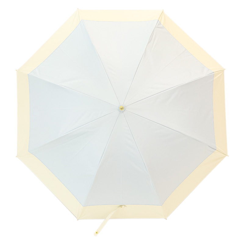 晴雨兼用バイカラー長傘 58cm サックス