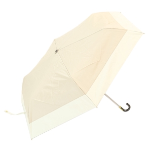 晴雨兼用バイカラー折傘 55cm ベージュ