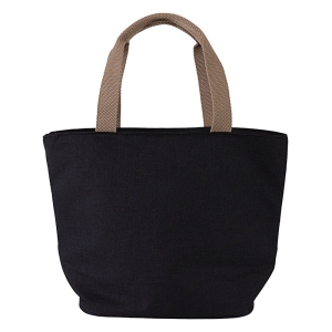 保冷ランチバッグ ブラック 幅32×高24×マチ13cm