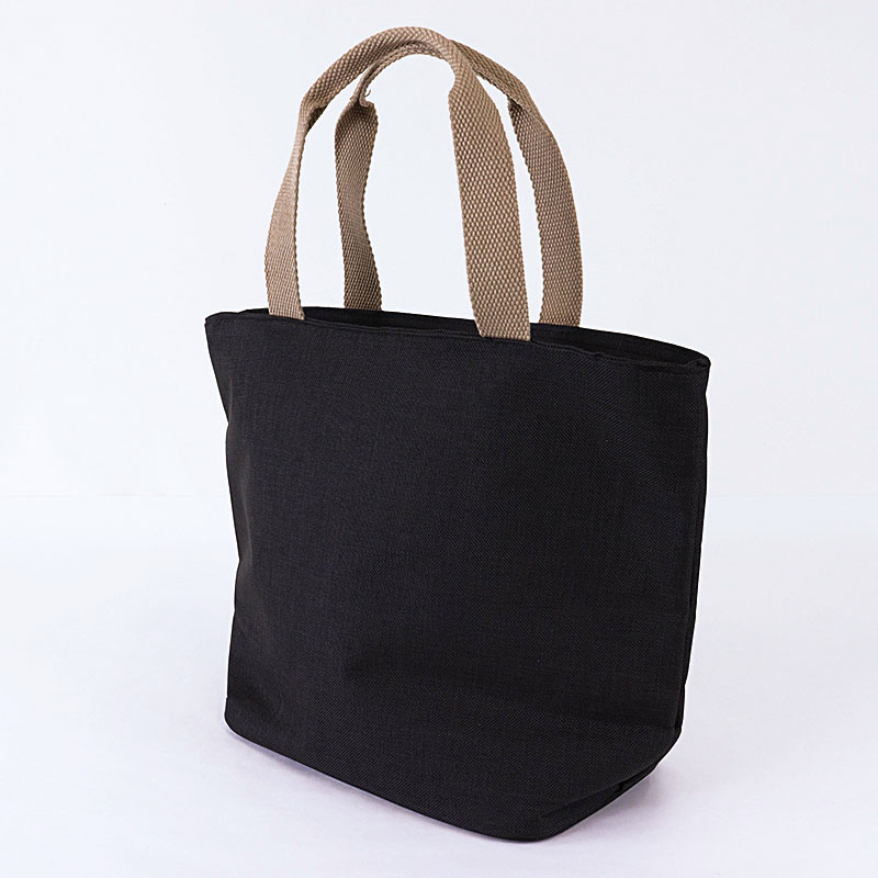 保冷ランチバッグ ブラック 幅32×高24×マチ13cm