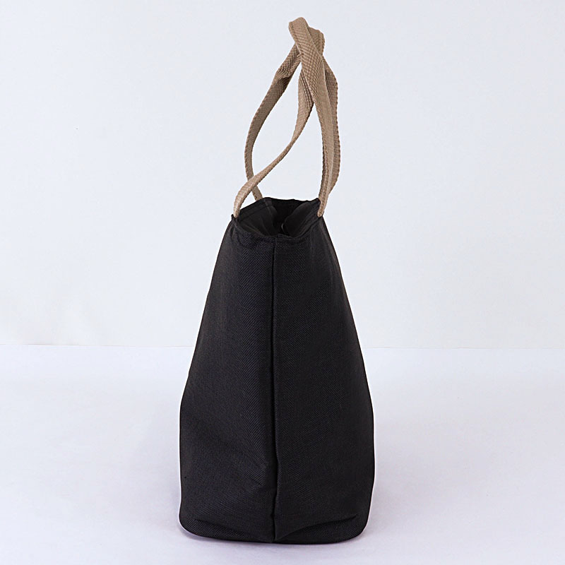 保冷ランチバッグ ブラック 幅32×高24×マチ13cm
