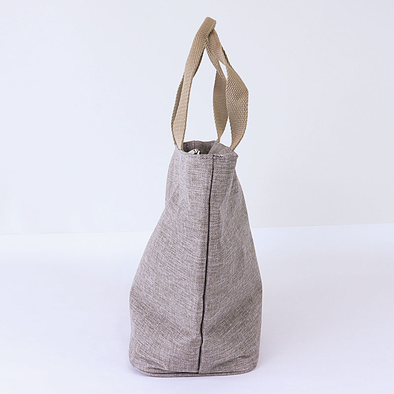 保冷ランチバッグ ライトグレー 幅32×高24×マチ13cm