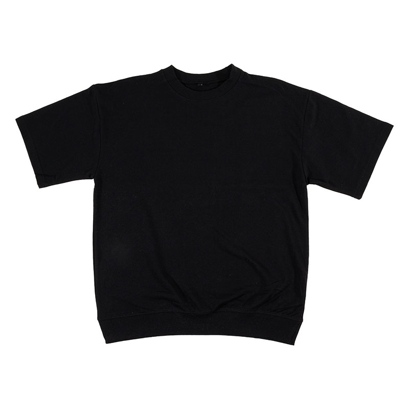 メンズ スウェットTシャツ 半袖 ブラック