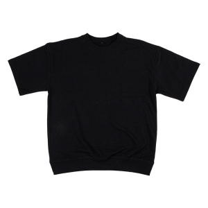 メンズ スウェットTシャツ 半袖 ブラック