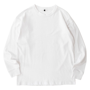 メンズ ヘビーウェイトTシャツ 長袖 ホワイト